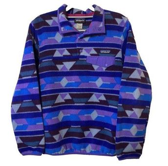 Patagonia Synchilla Multicolor Geometric Aztec Fleece Pullover Jacket Sz XS  - $100 - From Teri