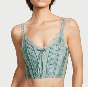 Unlined Lace-Up Corset Top