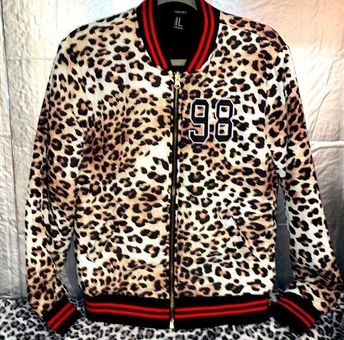 Leopard print jacket forever on sale 21