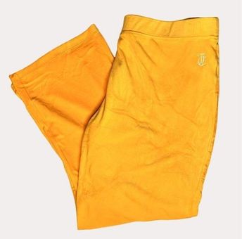 Vintage Y2K Pants / Juicy Couture Pants / Low Rise Pants / Yellow