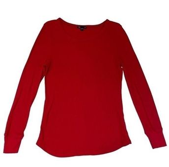 Gap Red Long Sleeve Thermal T-shirt Top Women's Size Large - $16 - From  Jennifer
