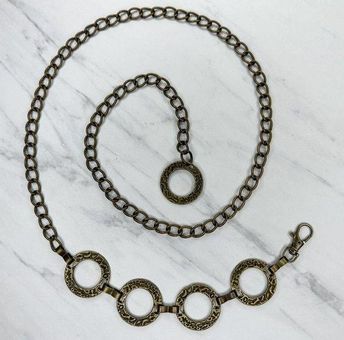 Hoop Chain Belt Greys