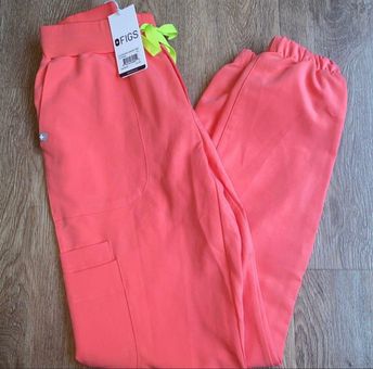 Figs Limited Edition Shocking Pink Zamora Jogger Scrub Pants