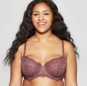 Auden, Intimates & Sleepwear, Womens Nwt Auden Bralette Purple Size Xl