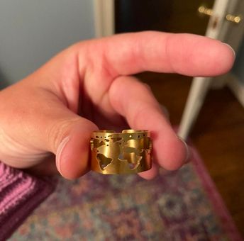Tristen Ikaika World Map Ring Gold - $30 (40% Off Retail) New With