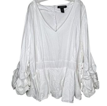 Ashley stewart high low on sale tops