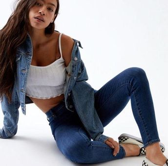 PacSun Dark Blue High Waisted Jeggings