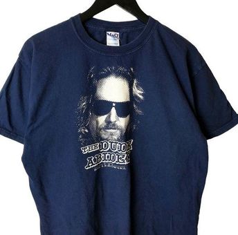 Dude 90s 00s Vintage The Abides Big Lebowski Movie Tee T Shirt