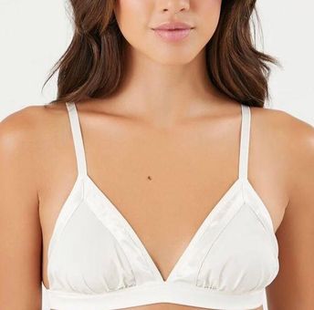 Satin Triangle Lingerie Bralette