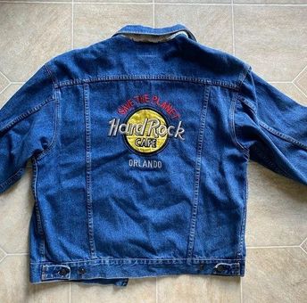 Hard Rock Cafe Hard Rock Vintage Denim Jacket Size L - $57