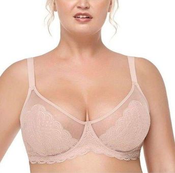  HSIA Minimizer Bra For Women - Plus Size Lace Bra