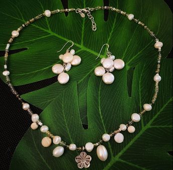 Peyote Bird Vintage Freshwater Pearl Sterling Set Silver 55 85
