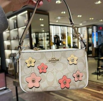 Coach Nolita 19 In Signature Canvas With Floral Applique ch619 - $159 New  With Tags - From Emily