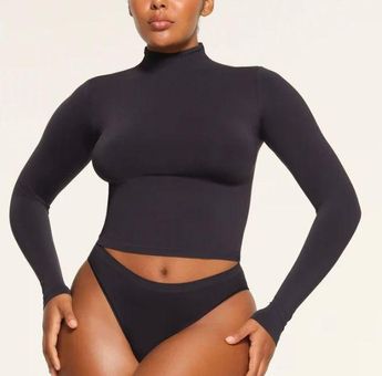 SOFT SMOOTHING SEAMLESS LONG SLEEVE T-SHIRT | ONYX