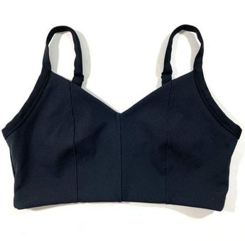 Aerie Offline Ribbed Sports Bra Medium Support Black XL - $26 - From  Jennifer