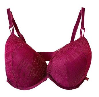 Victora's Secret Very Sexy Push Up Womens 36DDD Pink Lace Bra