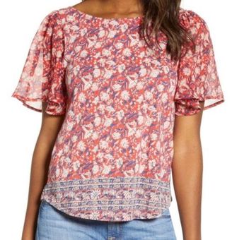 Lucky Brand Mixed-Media Blouses