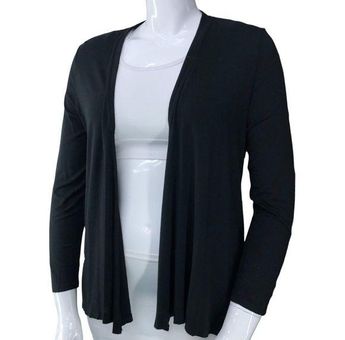 J Jill Wearever Collection Open Long Cardigan Sweater in