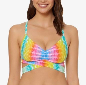 Bleu Rod Beattie Bikini Top Size 40D Swim Rainbow Tie Dye Beach Large Bust  NWT - $25 New With Tags - From Leigh