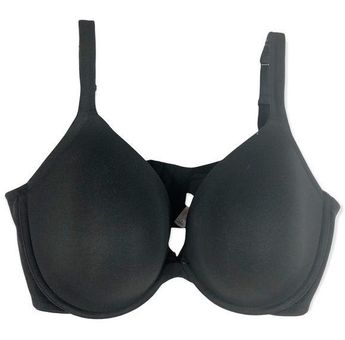 Cacique 46DDD Bra Black Plunge Plus Size Lane Bryant Cotton Adjustable 28 -  $23 - From Bailey