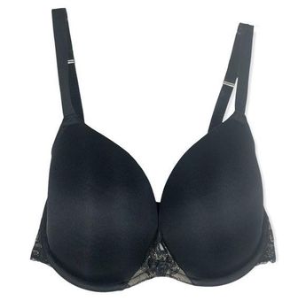 Cacique 40DD Bra Black Quarterly Lace Plunge Plus Size Lane Bryant Underwire  19 - $23 - From Bailey