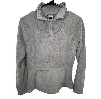 Fuzzy jacket store quarter zip