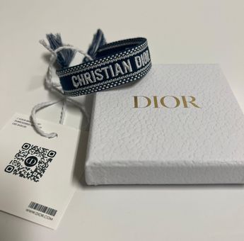 Christian Dior J'Adior Friendship Bracelet Set of 2 Navy Blue