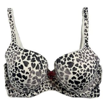 Victoria Secret Leopard Print Demi Bra Size 34DD With Matching