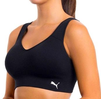 Puma - Women's Performance Seamless Sports Bra In Black! NEVER WORN! Black  Size M - $9 (64% Off Retail) - From Blair