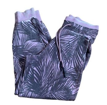 Joy Lab Women's French Terry Acid Wash Joggers Pants - Pink Palm Print, XS  - $22 - From Restyle