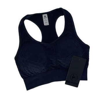 90 Degree Reflex Womens Sports Bra Full Support Racerback Stretch Black  Small - $32 New With Tags - From Susan