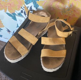 Yellow platform deals sandals target