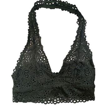 Floral Lace Halter Bralette