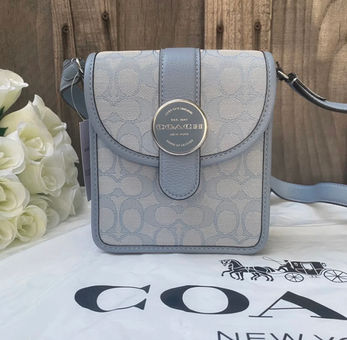 Coach North South Lonnie Crossbody in Signature Jacquard