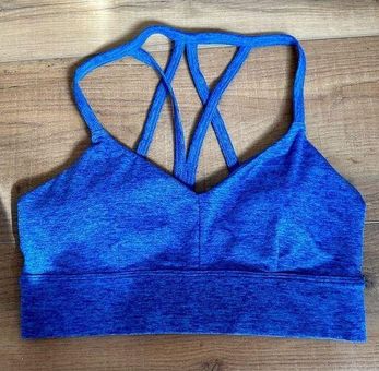 Joy Lab Sports Bra Medium Royal Blue Tank Top Womens Athletic