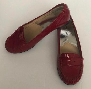 Michael kors store red loafers