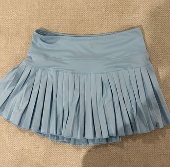 Pale Blue Pleated Tennis Skirt – Gold Hinge