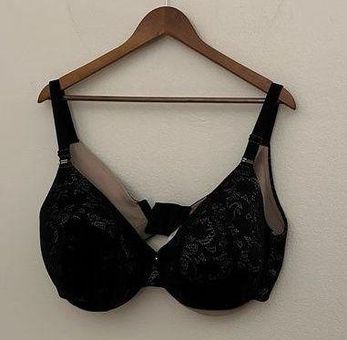 Cacique Lane Bryant Black Lace Padded Bra Size 42DDD - $28 - From Kate