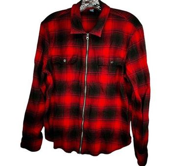 Chaps flannel 2024 shirt jacket