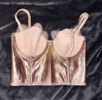 Victoria's Secret Dream Angels Faux Leather and Lace Bustier Corset - $46  New With Tags - From Jessica