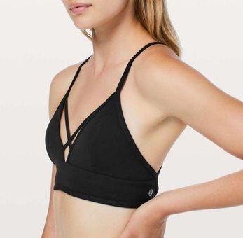 Lululemon Sports Bra Size 4 Radiant Rhapsody Black Strappy Cross Back  Straps - $35 - From Leigh