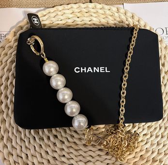 Chanel Beaute Makeup Cosmetic Case Purse Pouch Shoulder Bag