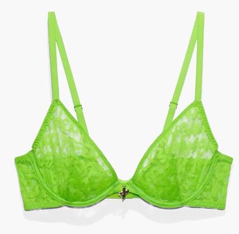 Savagexfenty Tagged by Savage Unlined Bra - “Kelly Green” color