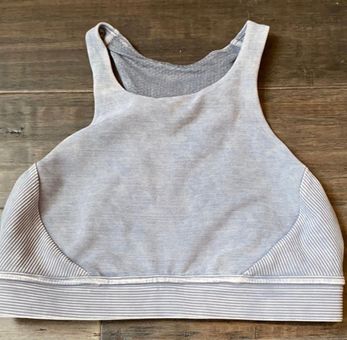 Lululemon High Neck Sports Bra Blue Size 6 - $30 (55% Off Retail