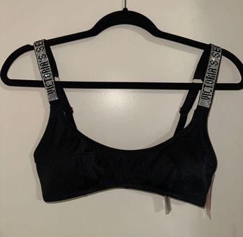 Victoria's Secret shine strap bikini top Black - $17 (66% Off Retail) New  With Tags - From Melanie