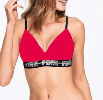 PINK - Victoria's Secret Wear Everywhere Wireless Lightly Lined Bra- 34D-  Red Size 34 D - $15 - From Sloth