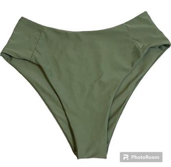 Olive Green High Waist Bikini