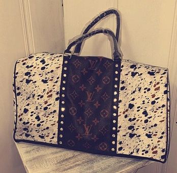 Bags, Leopard Repurposed Lv Duffle