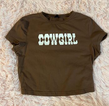 SheIn Cowgirl Shirt Brown - $6 (40% Off 