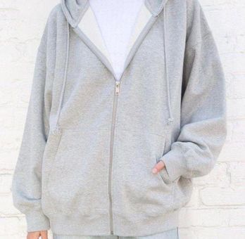 Brandy Melville Oversized Christy Hoodie Gray - $36 (20% Off Retail
